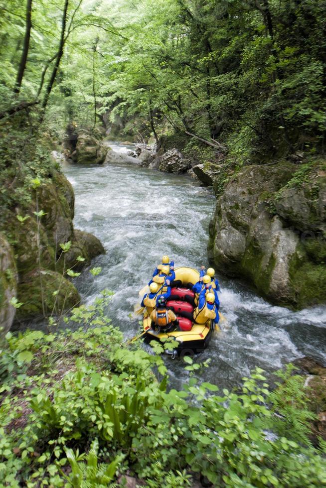 Rafting auf ein Fluss foto