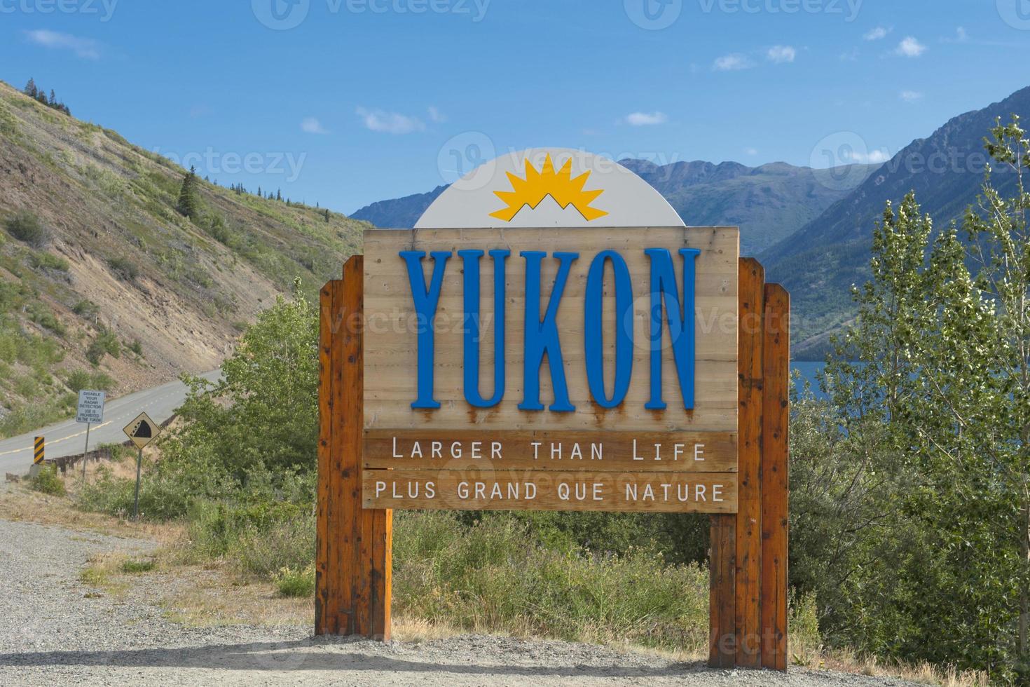 Yukon Zustand Zeichen foto