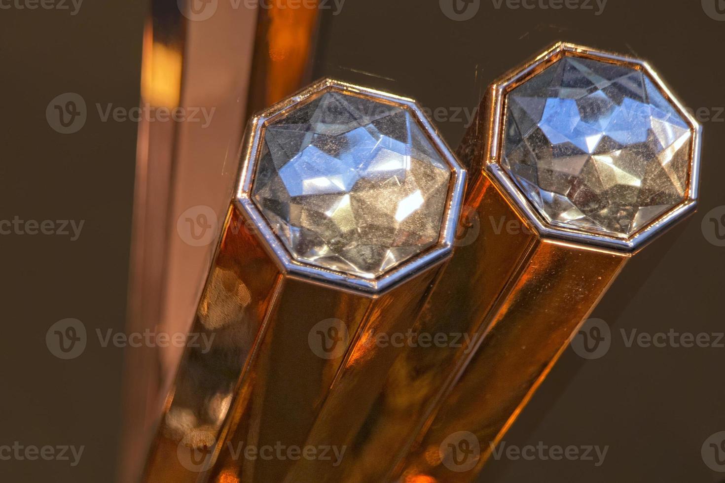 Diamanten auf Gold Bar foto