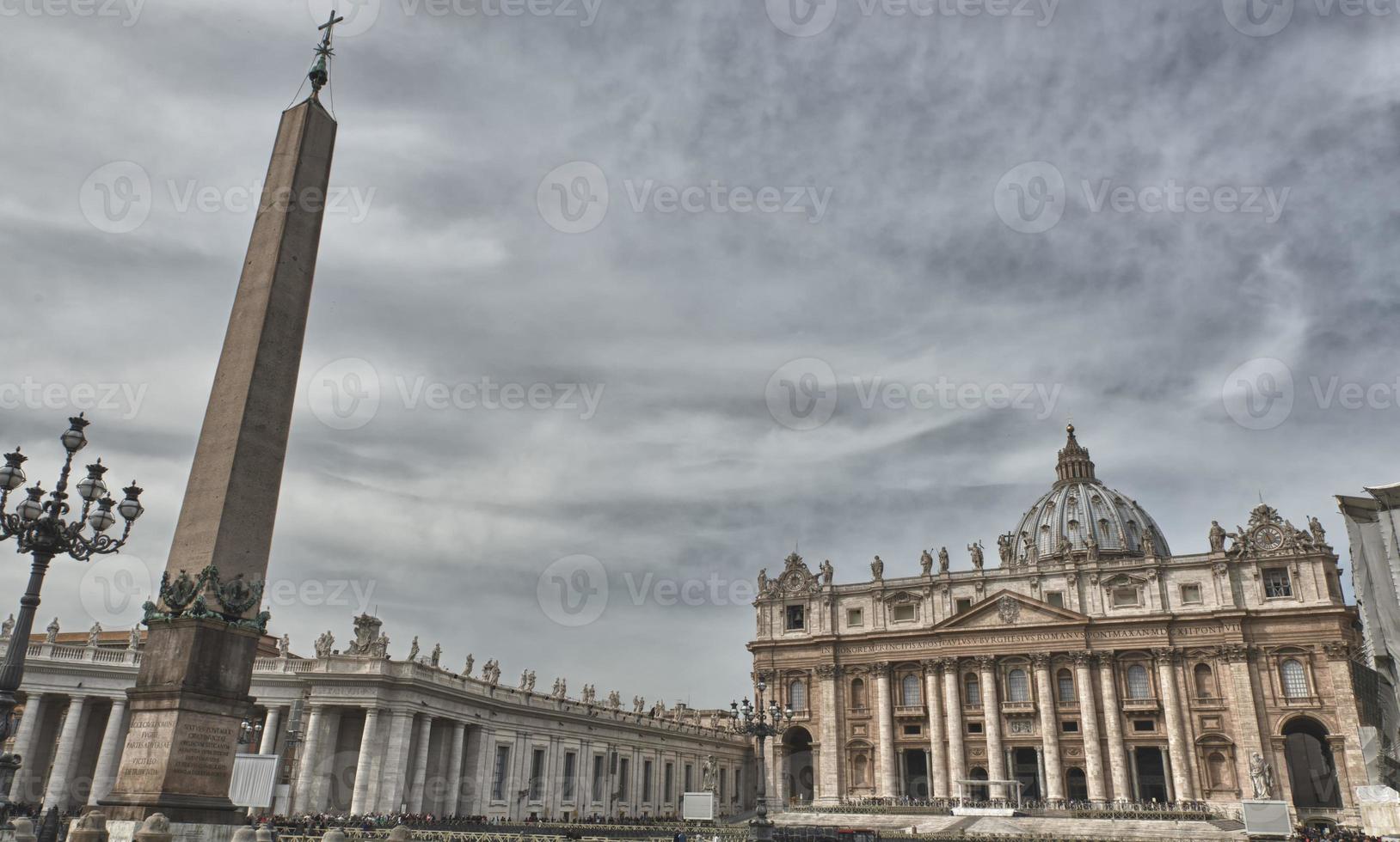 Rom Vatikan Platz Heilige Peter Kathedrale nach Papst Francis Masse foto