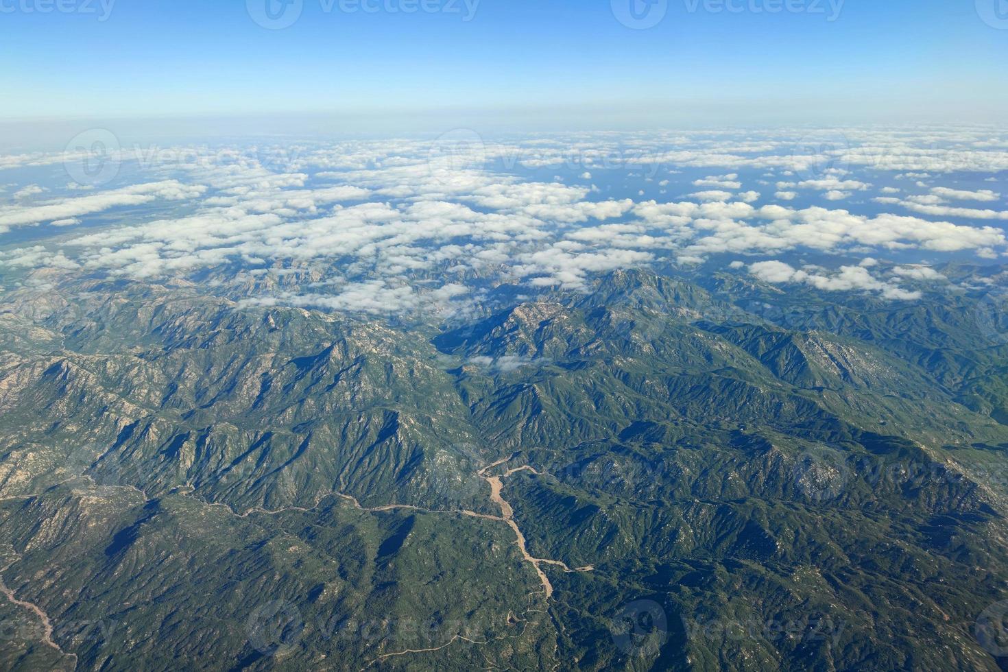 Sierra von Baja California Sur Mexiko Luftaufnahme foto