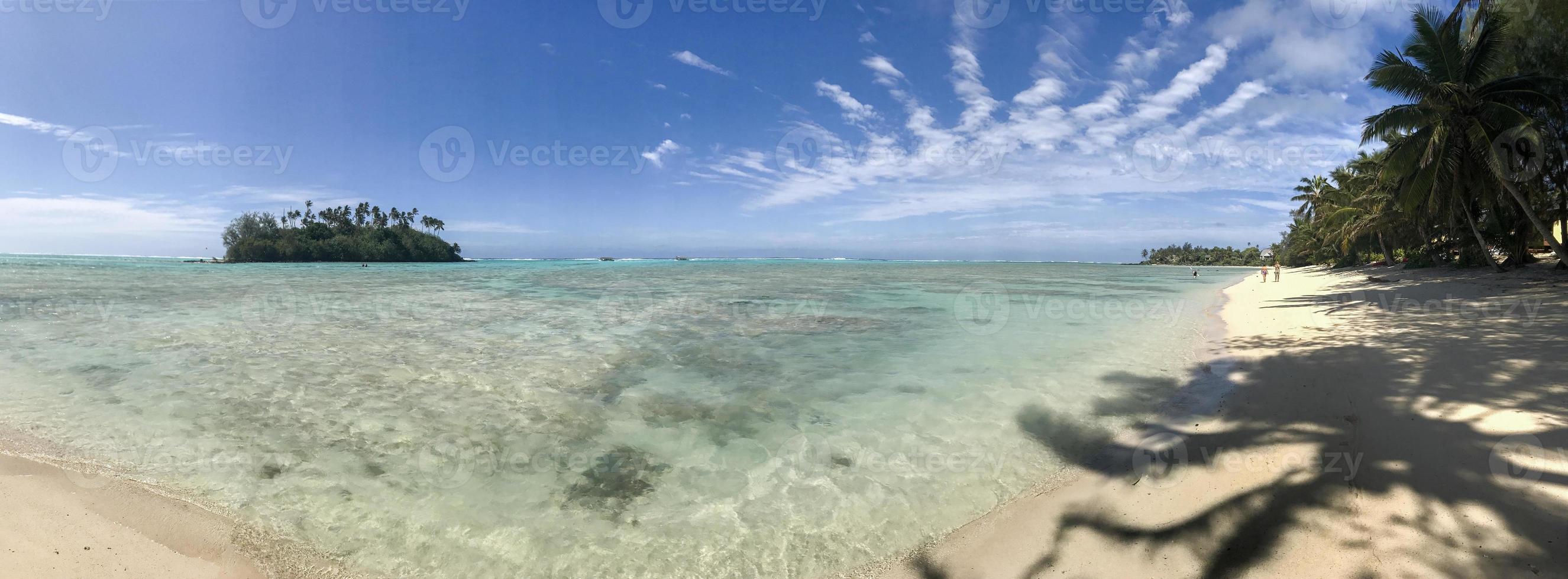 polynesien cook island tropische paradiesansicht foto