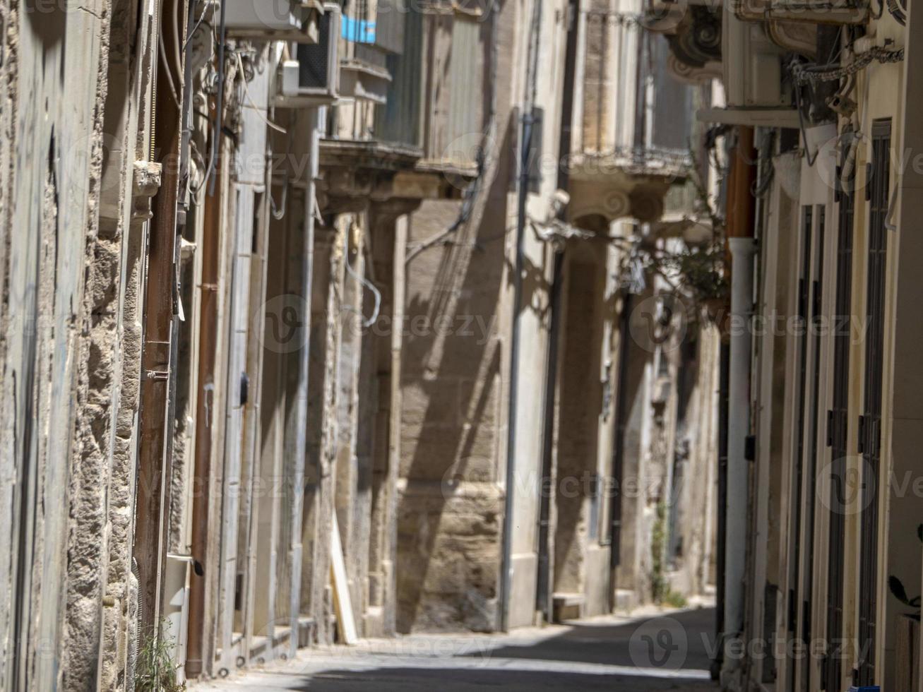 ortigia syrakus altstadt allets kleine straßen foto