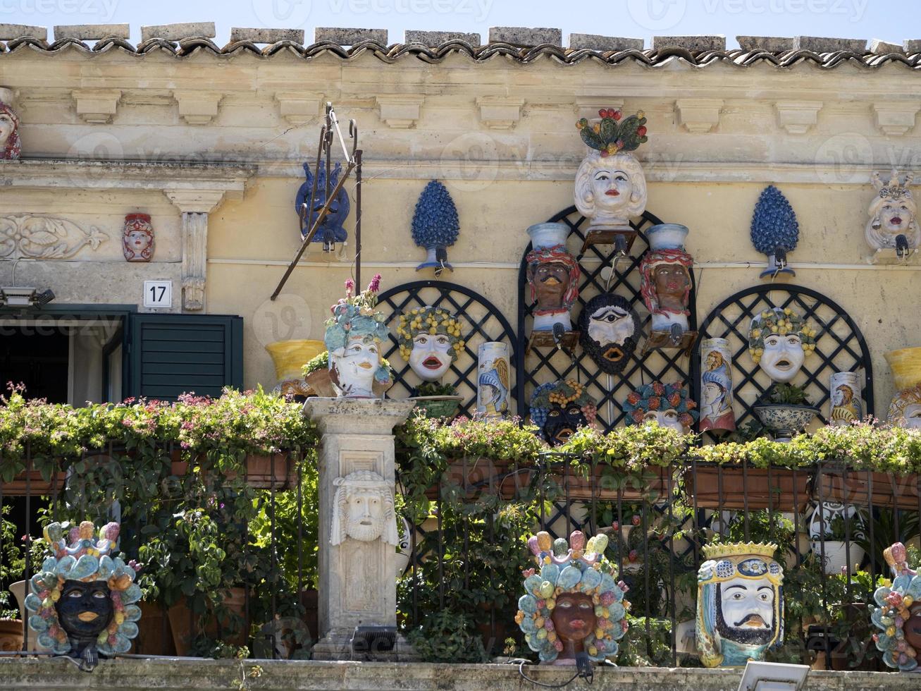 palazzolo acreide sizilien barockdorf foto