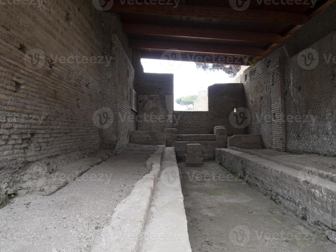 alte antike ostia archäologische ruinen foto