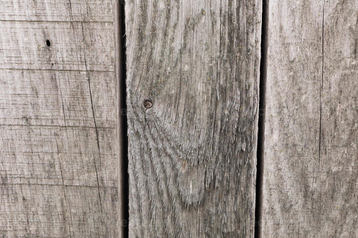 alter hölzerner hintergrund und textur. Holztür, Tisch oder Boden mit vertikalen Brettern. selektiver Fokus foto