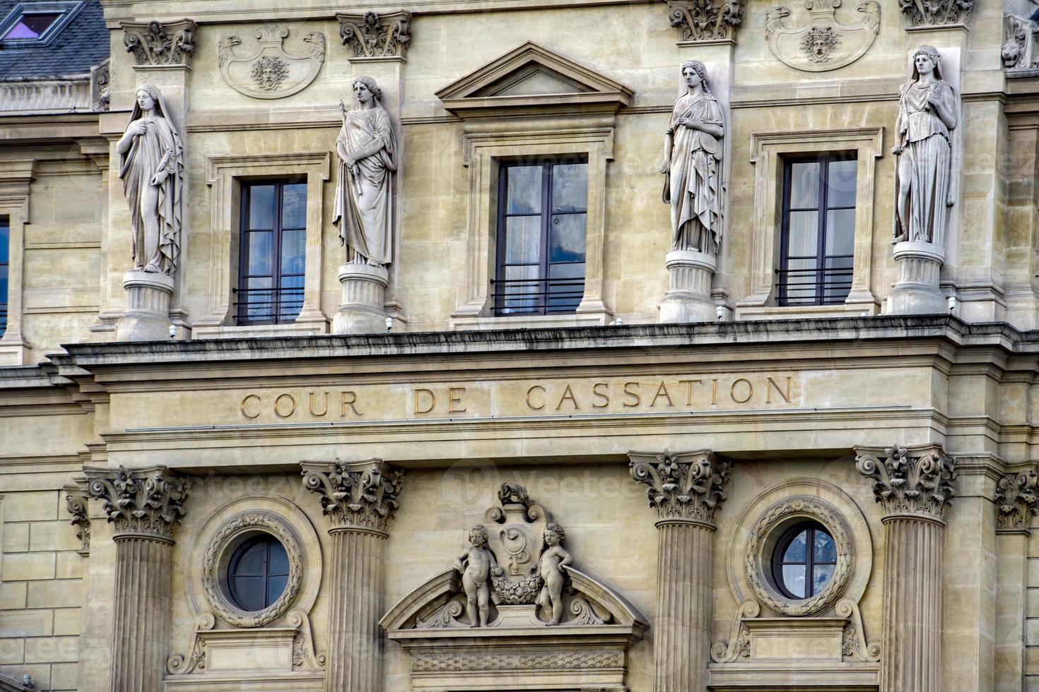 Paris Gerechtigkeit Palast cour de Kassation foto