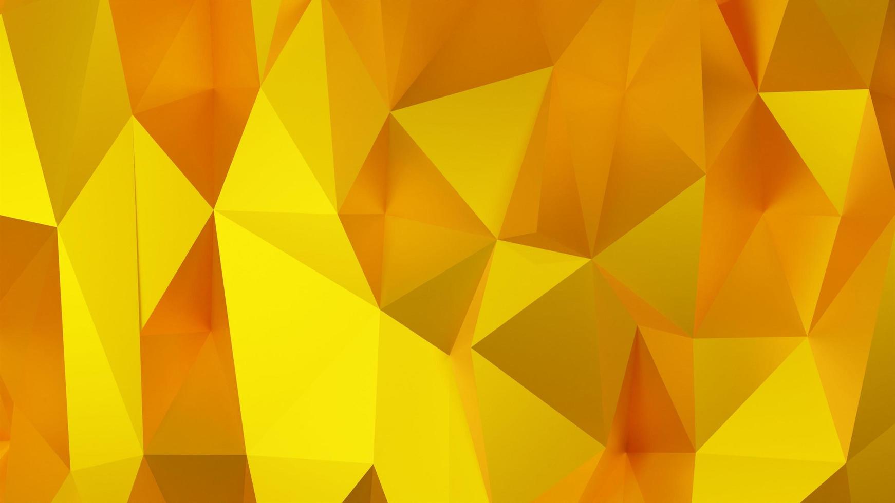 abstrakt Gelb Hintergrund mit dreiecke.gold Textur design.papier geometrisch hintergrund.3d Wiedergabe, Abbildung foto