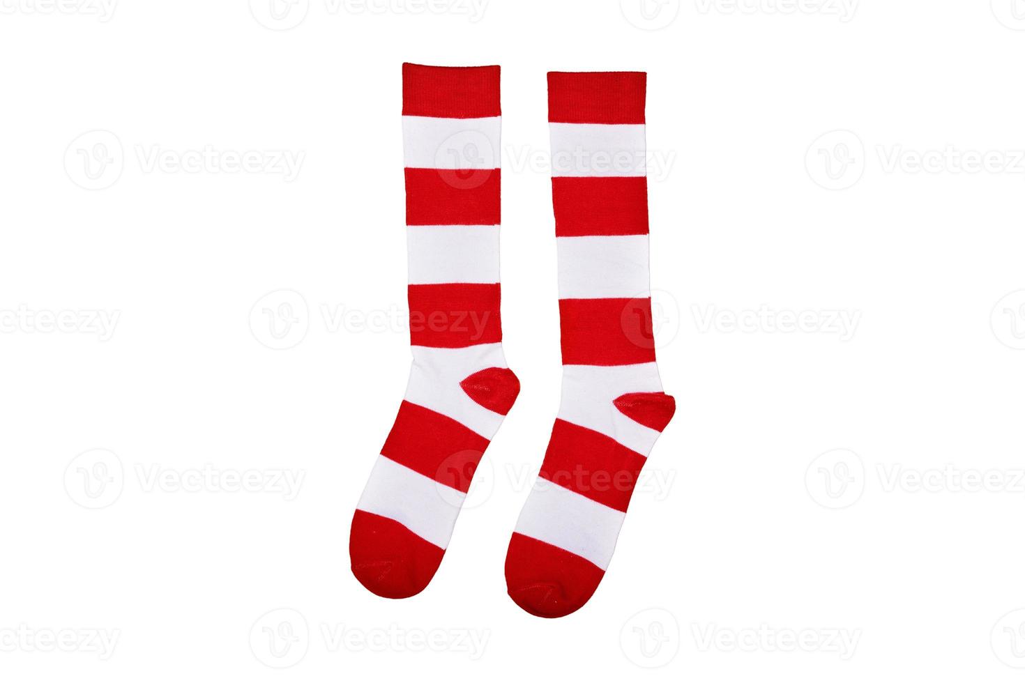 5101 Weihnachten Socken isoliert auf ein transparent Hintergrund foto