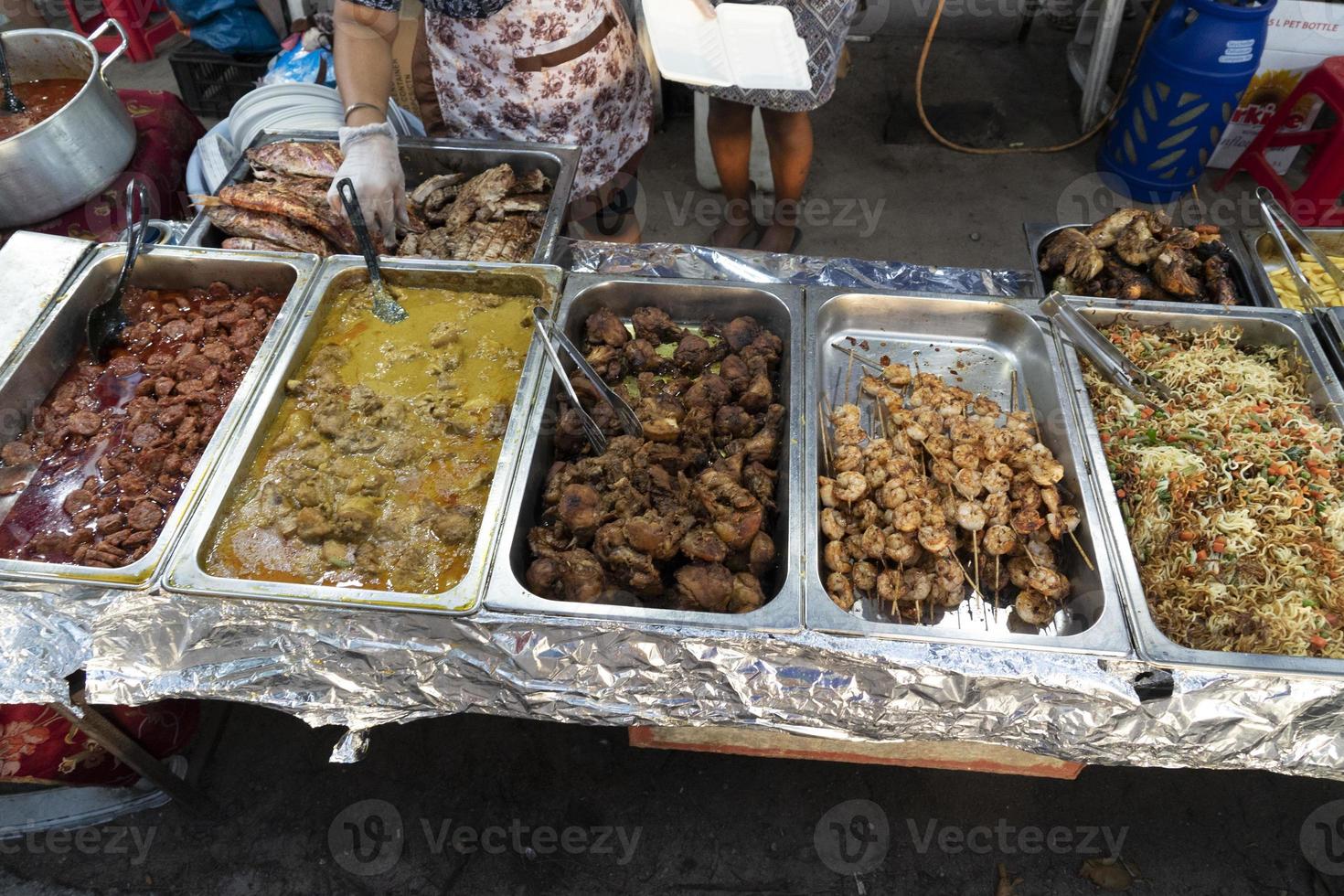 kreolisches Grillbuffet auf den Seychellen foto