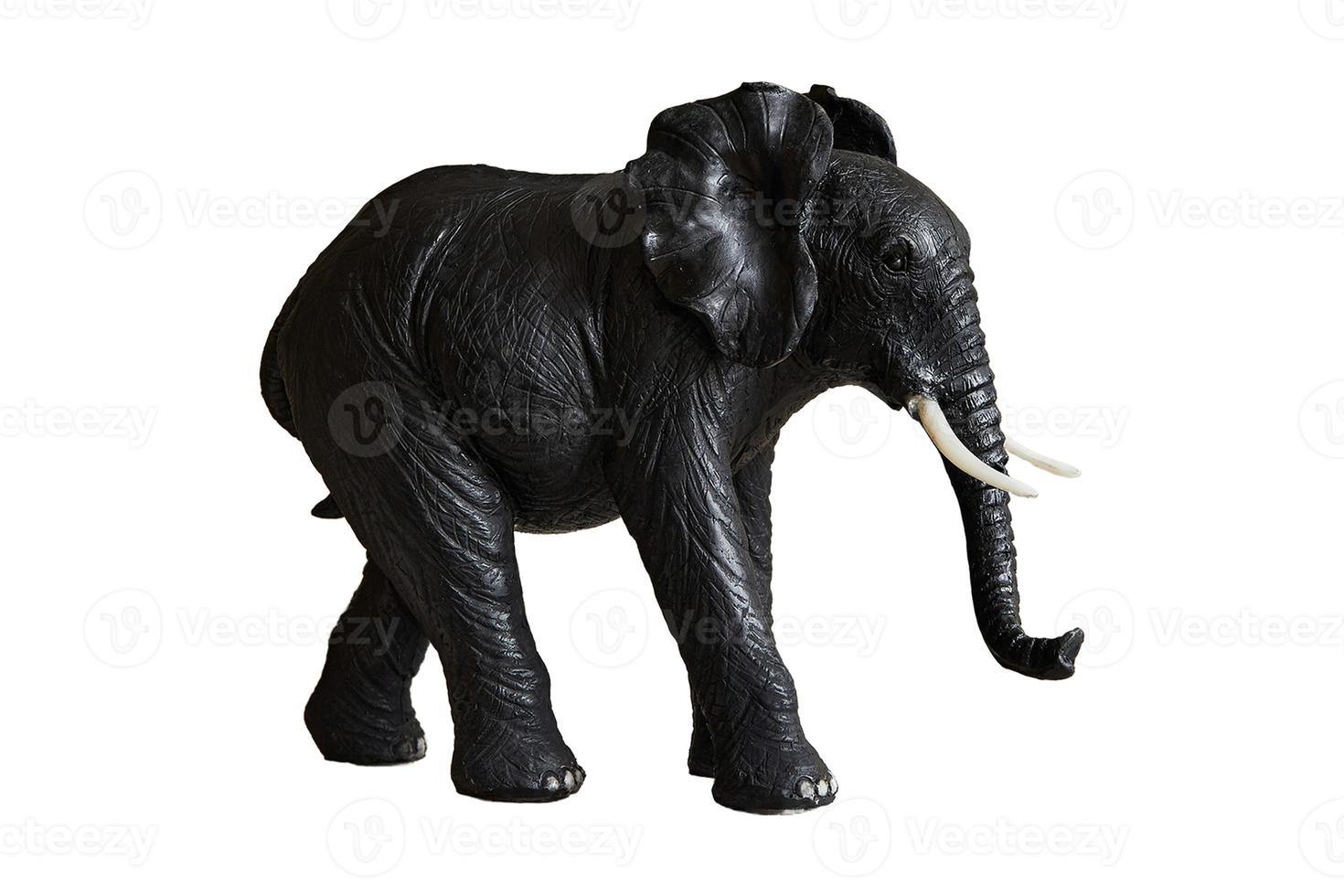 99 schwarz Dekor Elefant isoliert auf ein transparent Hintergrund foto