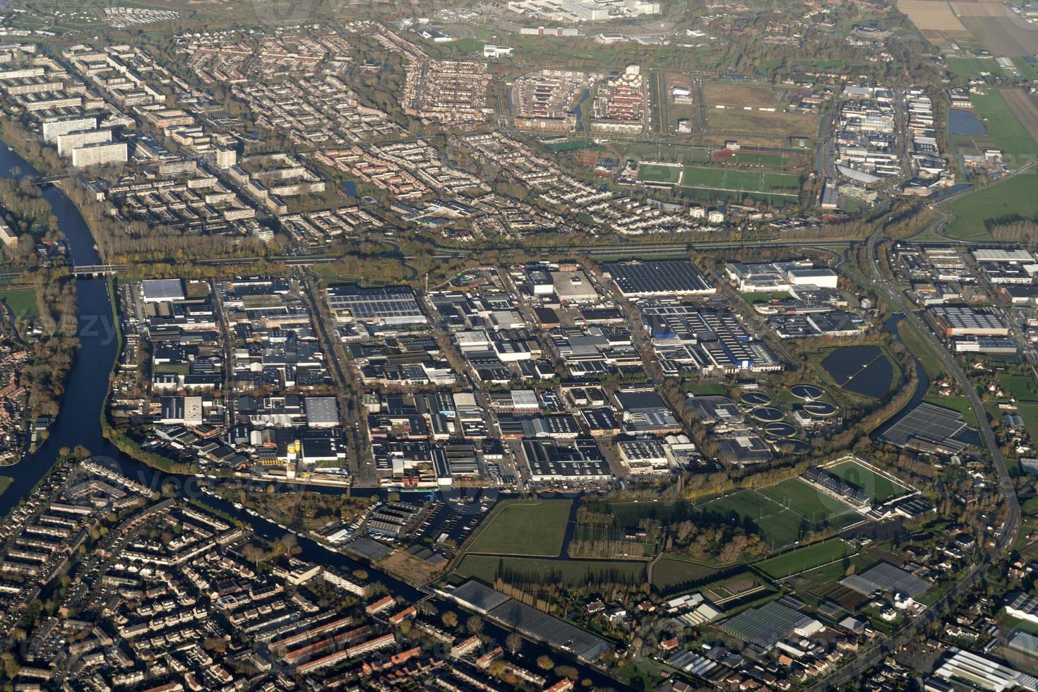 amsterdam hafen kanäle straßen luftbild panorama foto