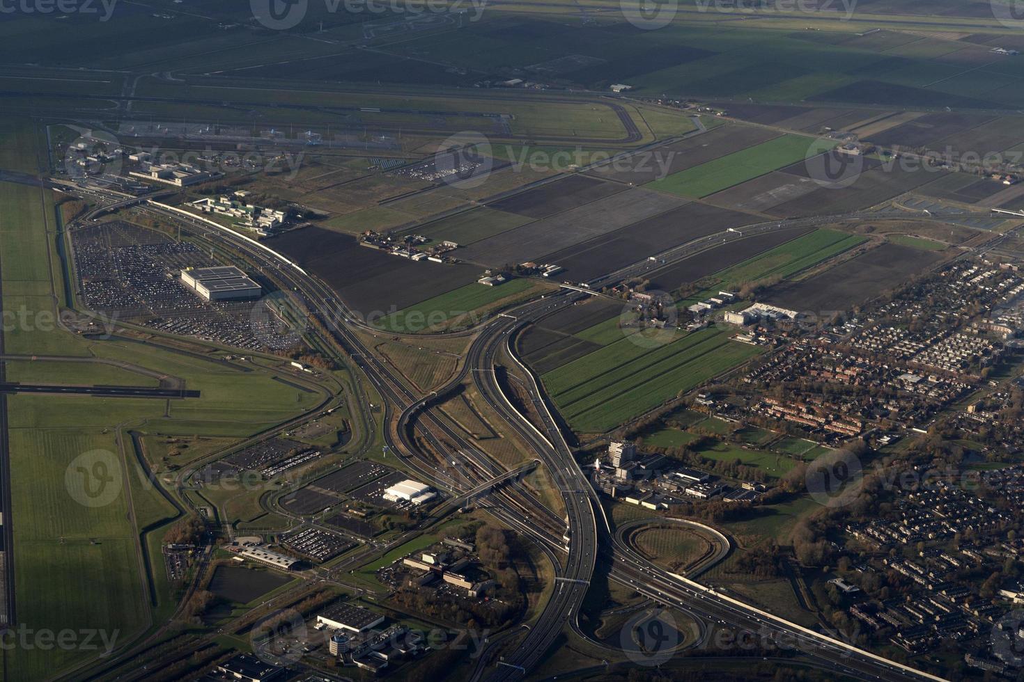 amsterdam hafen kanäle straßen luftbild panorama foto