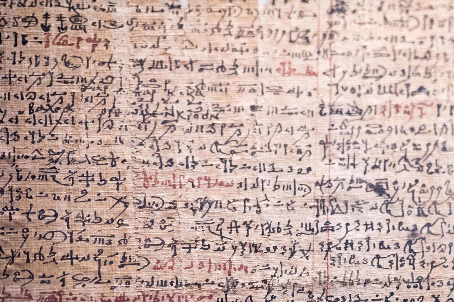 uralt Arabisch Schriften auf Papyrus foto