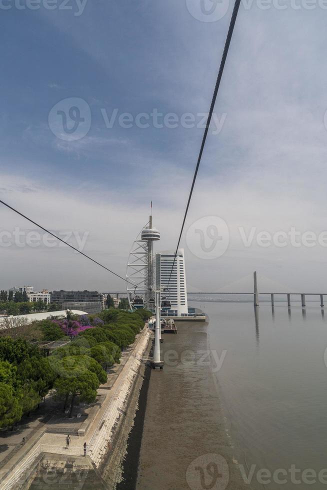 Lissabon Telekabine Seilbahn Messe Bereich foto