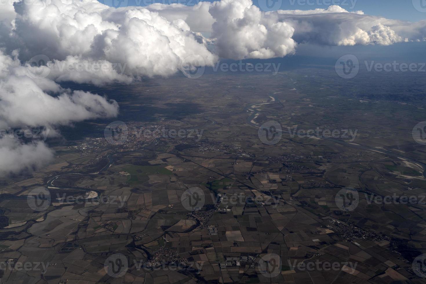 po-tal italien luftbild panorama foto