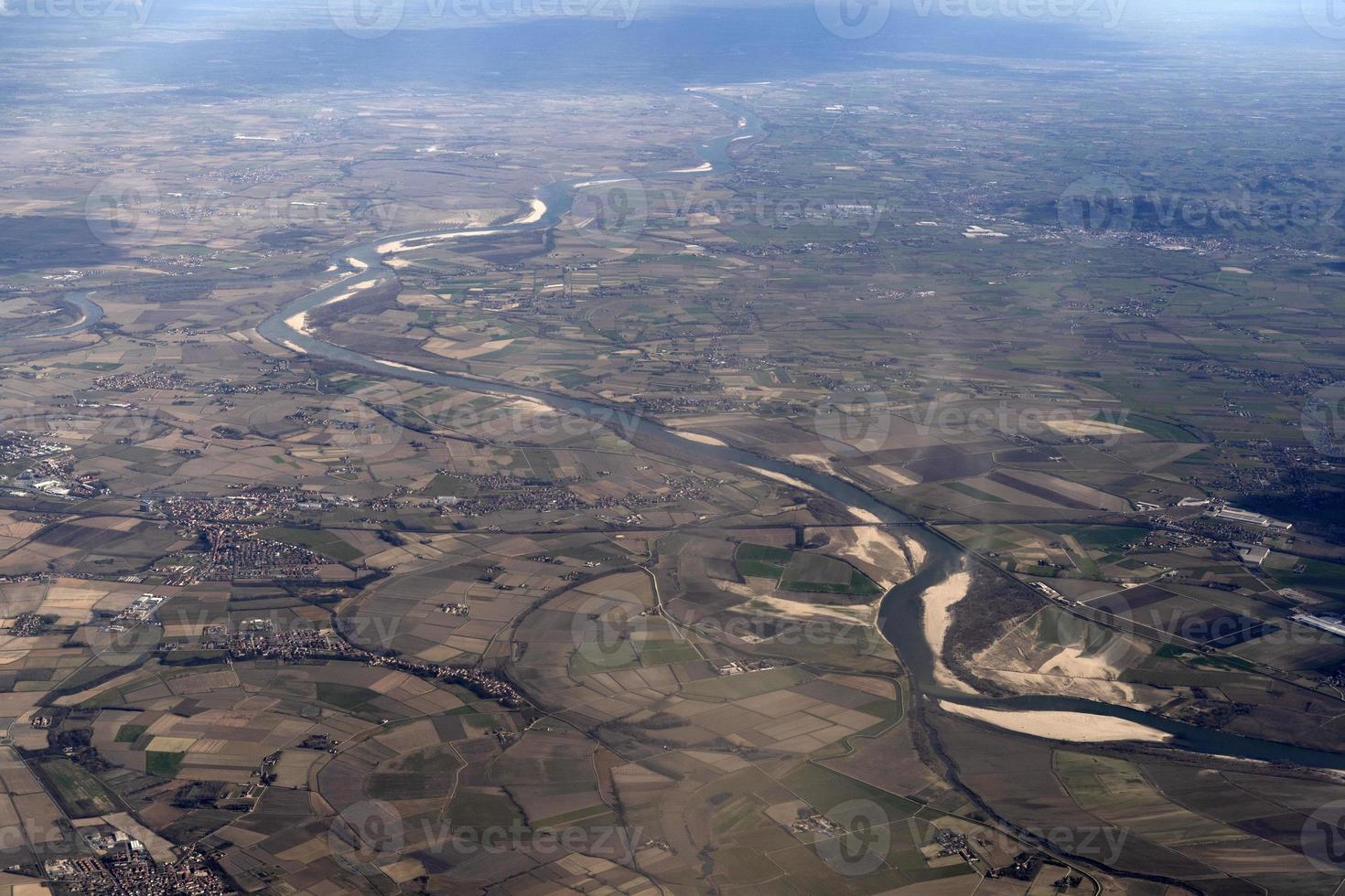 po-tal italien luftbild panorama foto