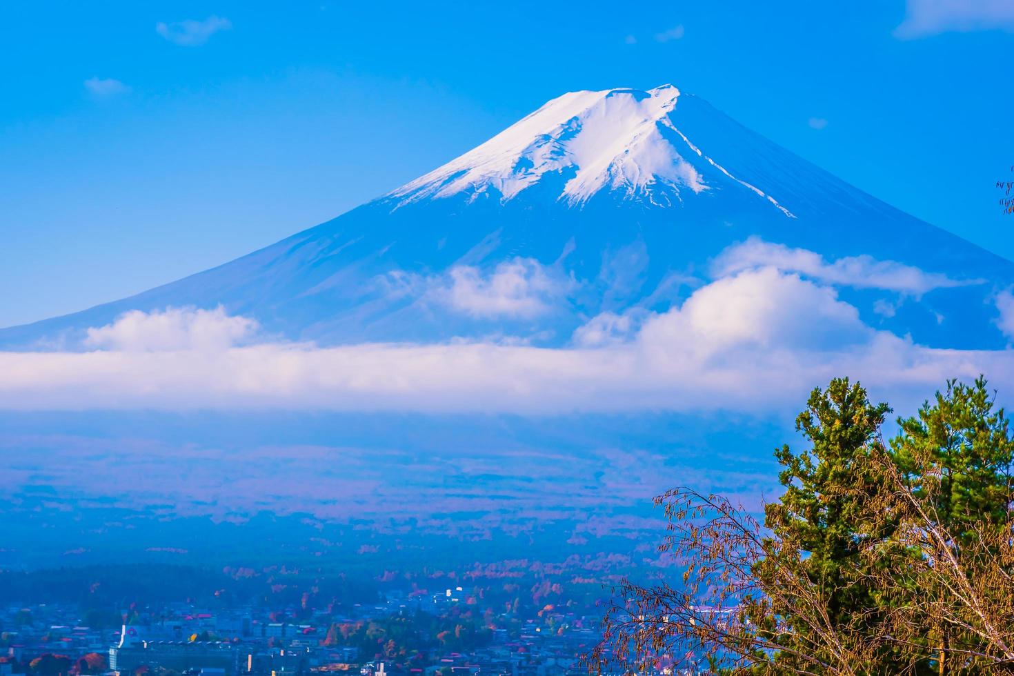 mt. Fuji in Japan im Herbst foto