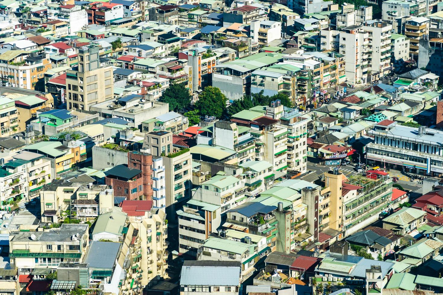 Stadtbild der Stadt Taipeh in Taiwan foto