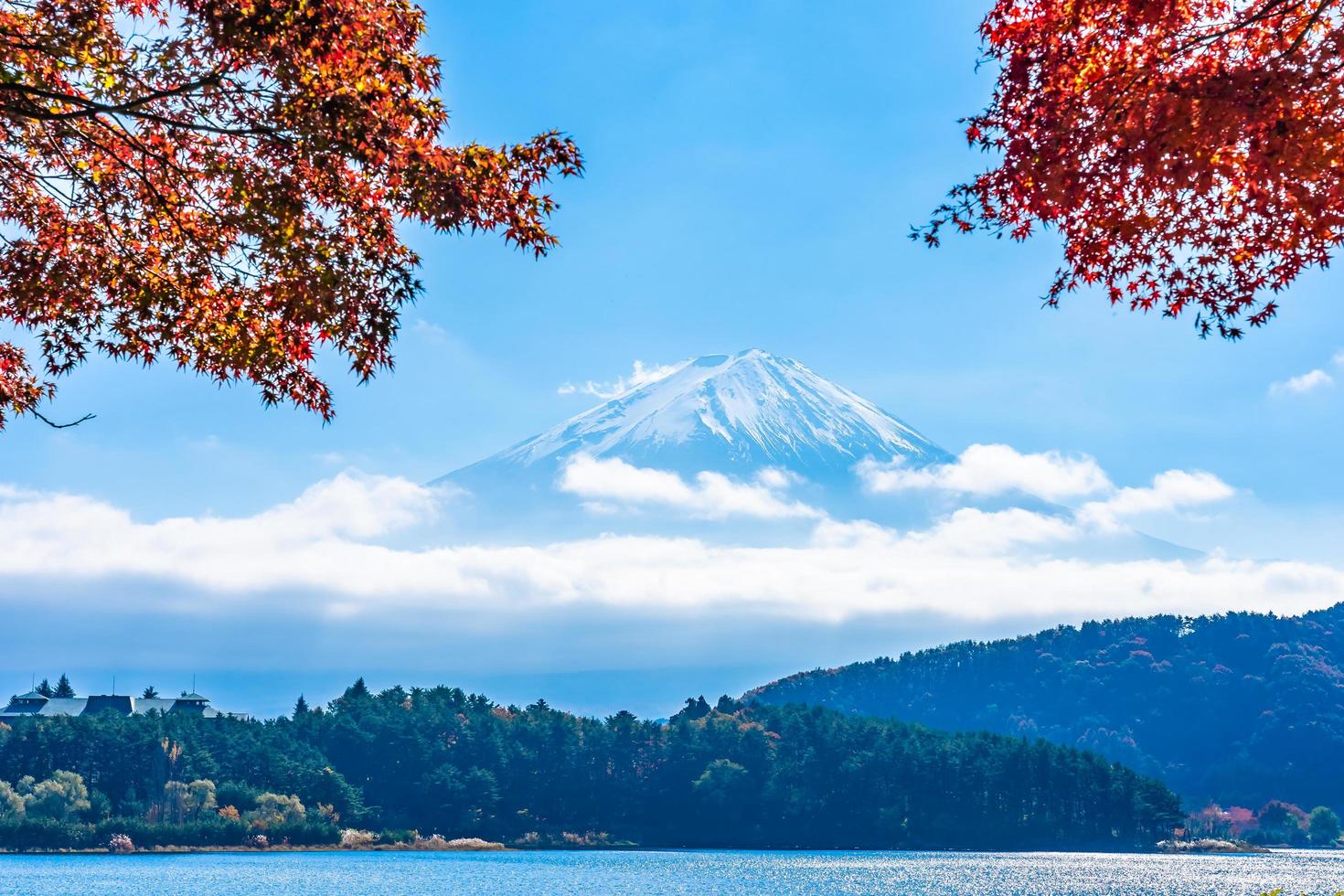 mt. Fuji in Japan im Herbst foto