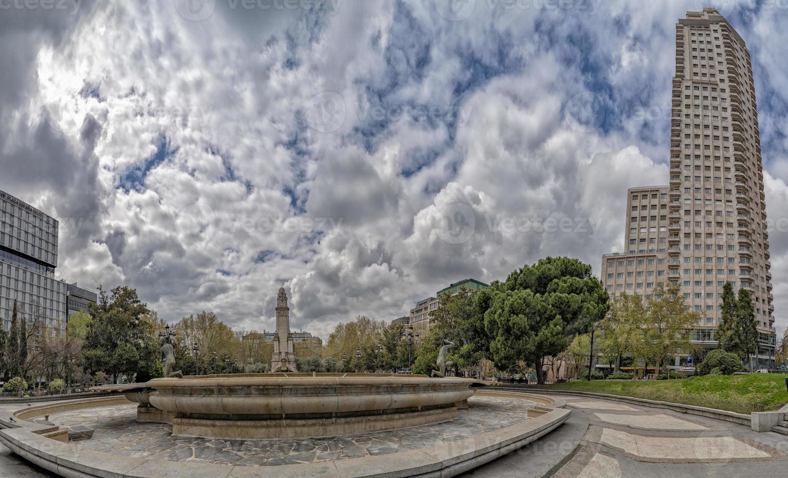 Plaza de Espana Madrid Spanien foto