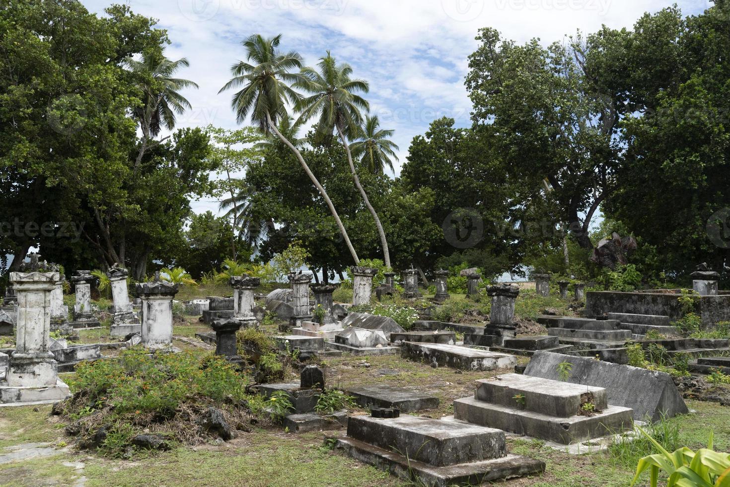 la digue Seychellen Insel Friedhof foto