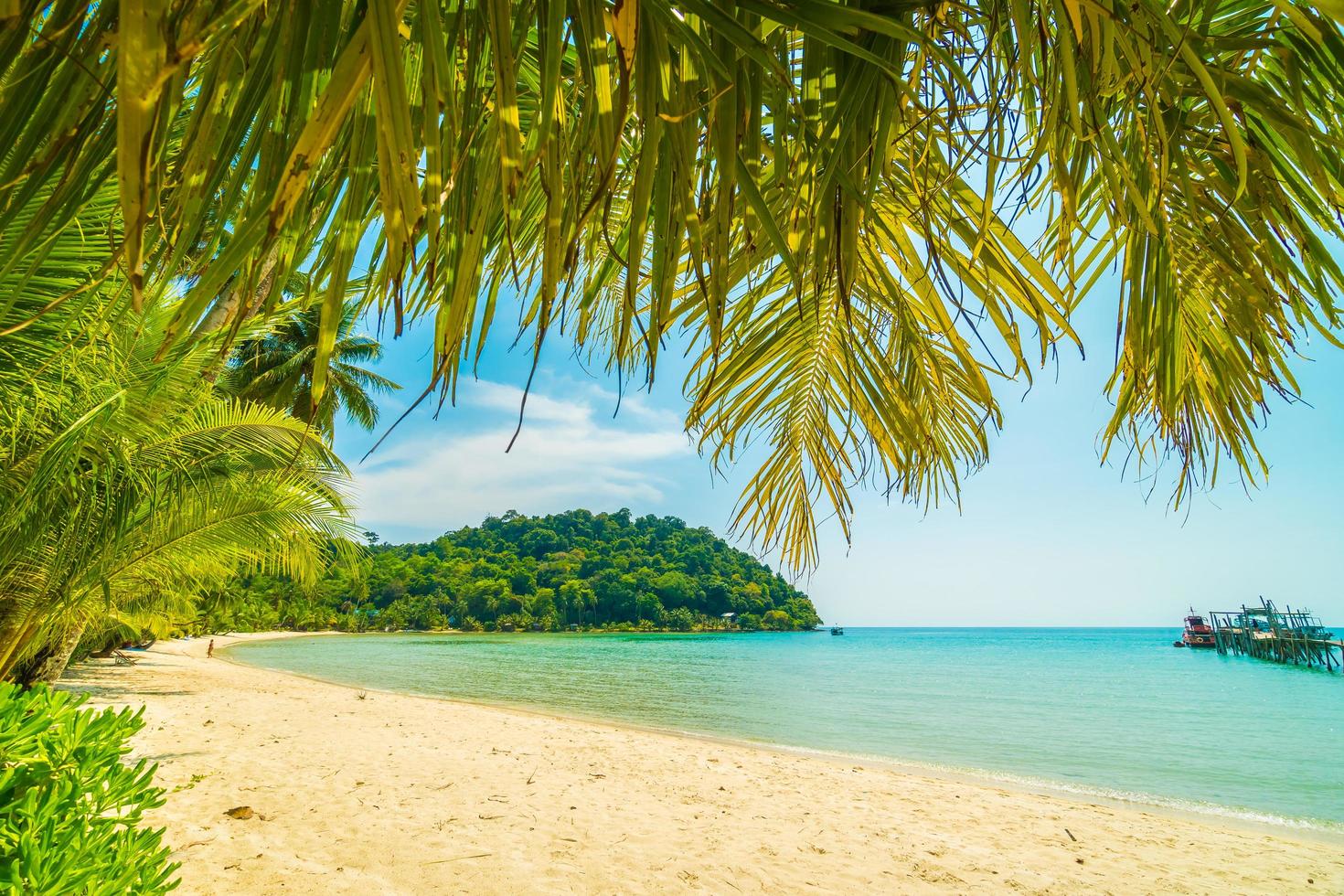 schöner tropischer Strand foto