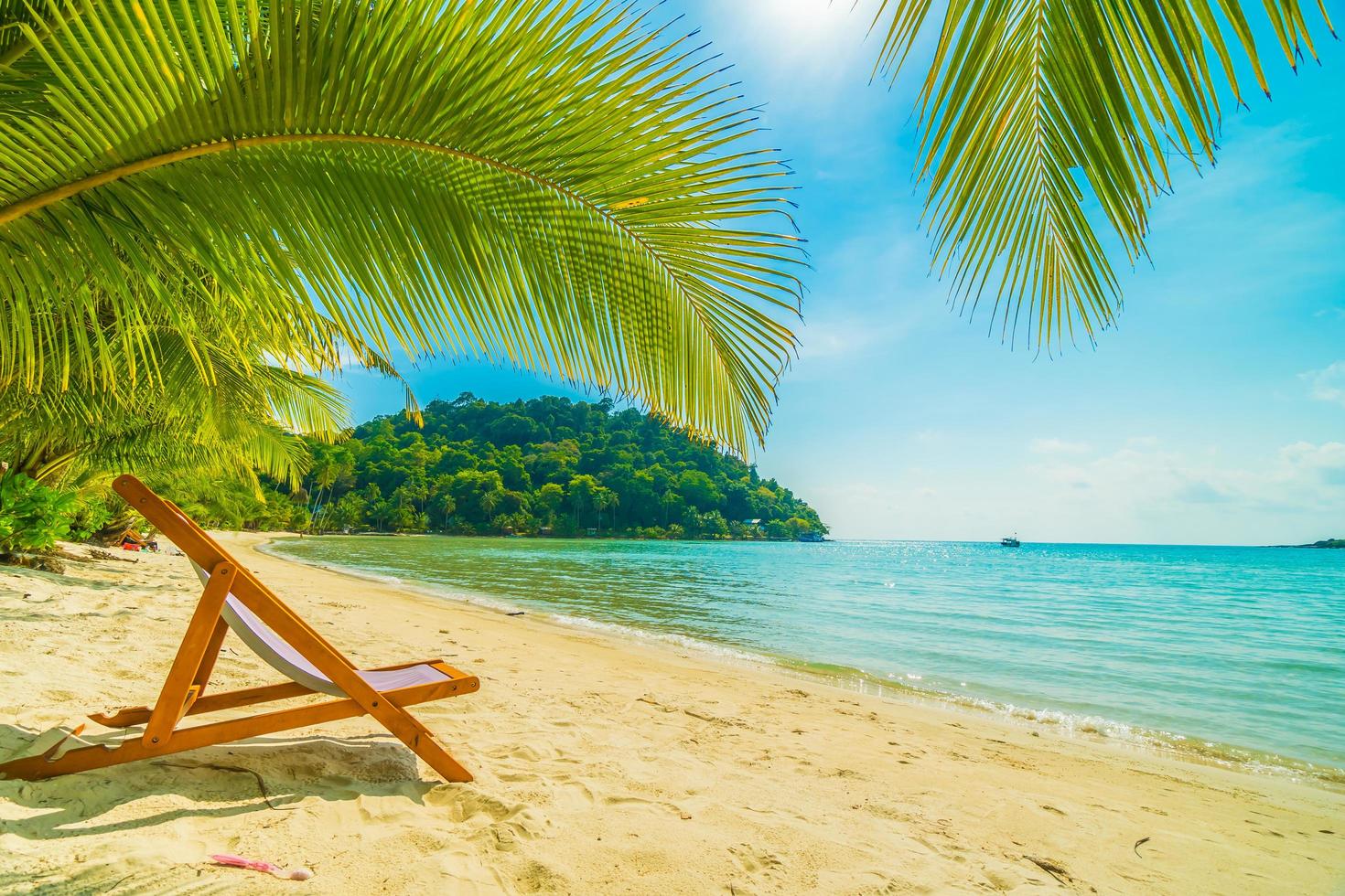 Strand auf einer wunderschönen Paradiesinsel foto