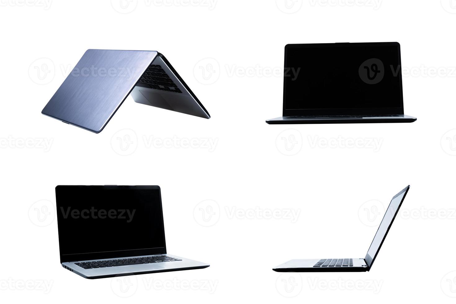 Laptops auf weißem Hintergrund foto