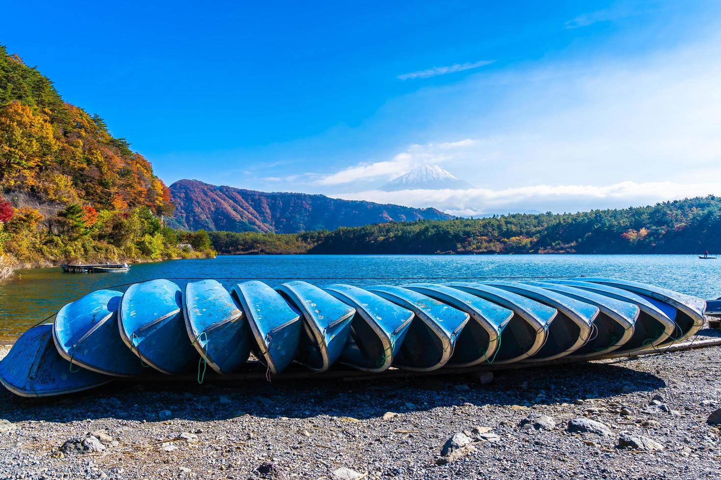 mt. Fuji in Japan im Herbst foto