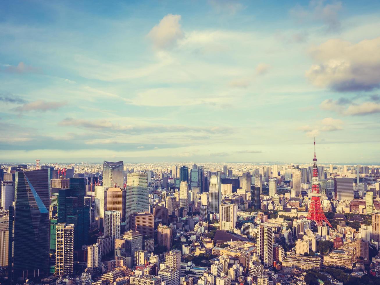 Stadtbild von Tokio Stadt in Japan foto