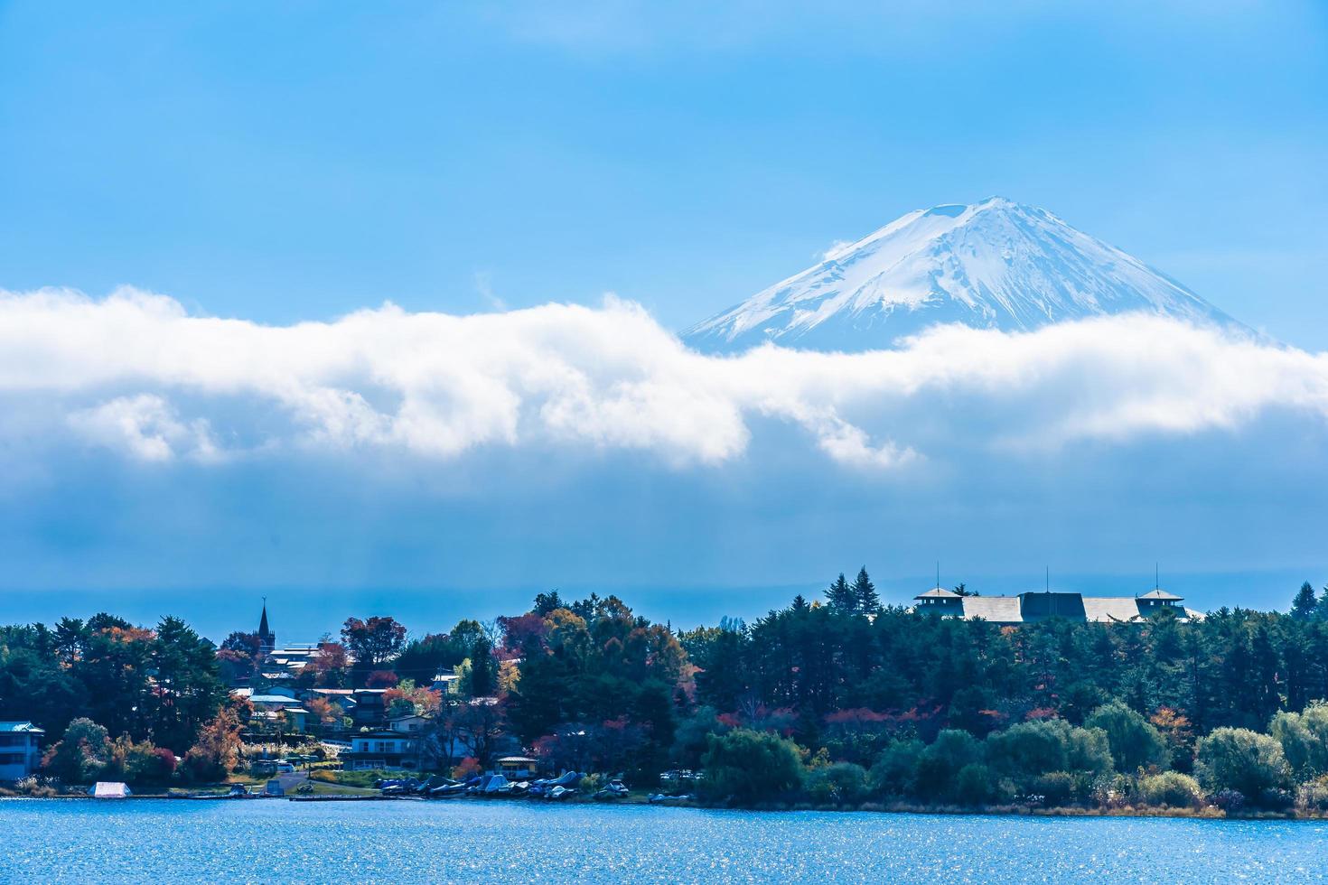 mt. Fuji in Japan im Herbst foto