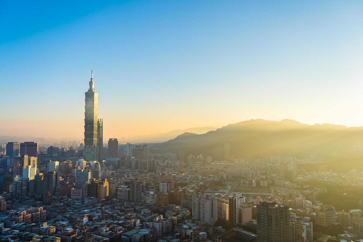 Taipei 101 Turm in der Stadt Taipeh, Taiwan foto