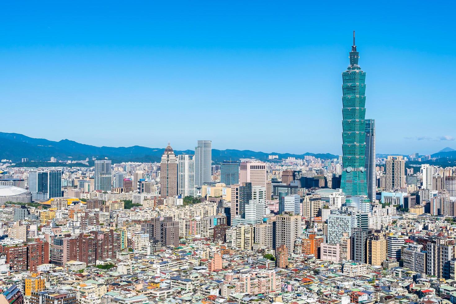 Taipei 101 Turm in der Stadt Taipeh, Taiwan foto