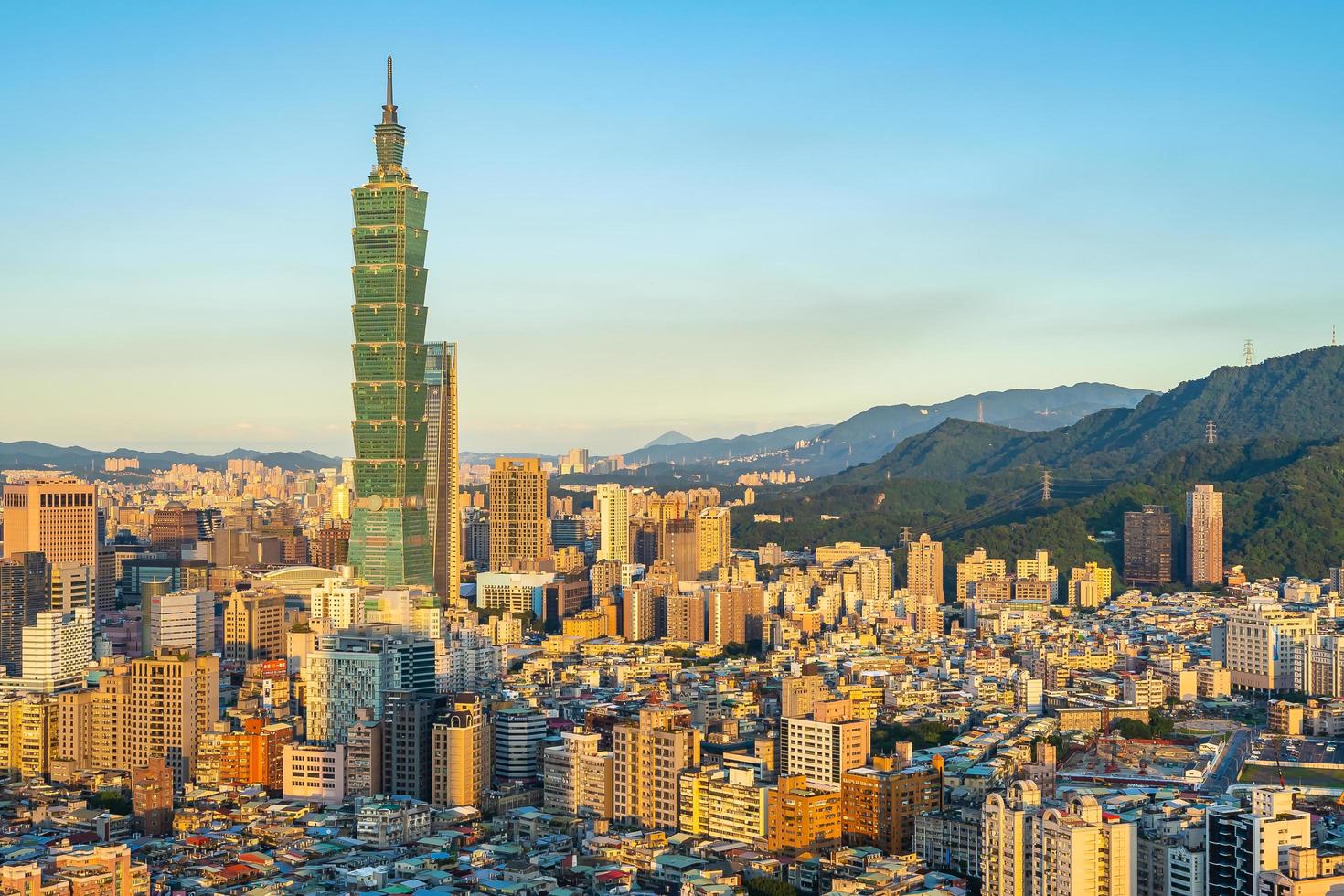 Taipei 101 Turm in der Stadt Taipeh, Taiwan foto