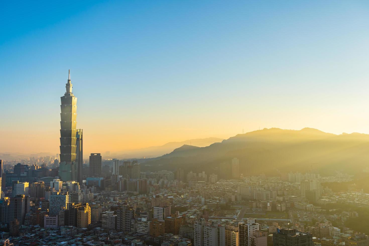 Taipei 101 Turm in der Stadt Taipeh, Taiwan foto