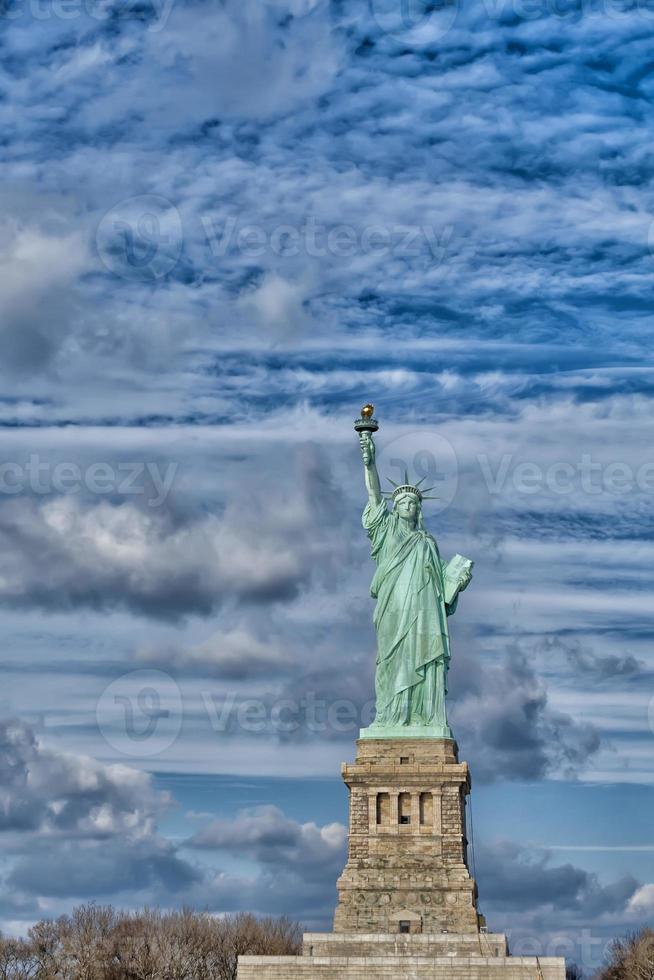 Freiheitsstatue - Manhattan - Freiheitsinsel - New York foto