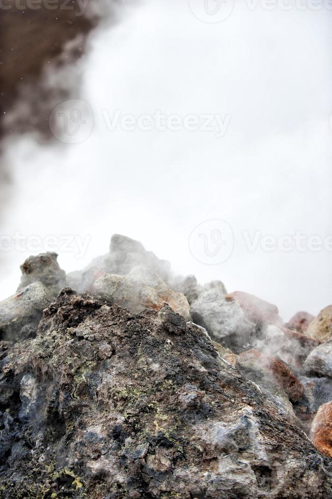 Heiße Quellen des Myvatn-Sees in Island foto