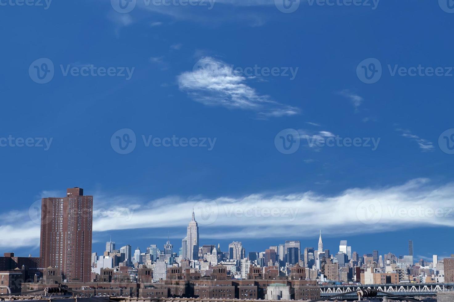 New York Manhattan Blick vom East River foto