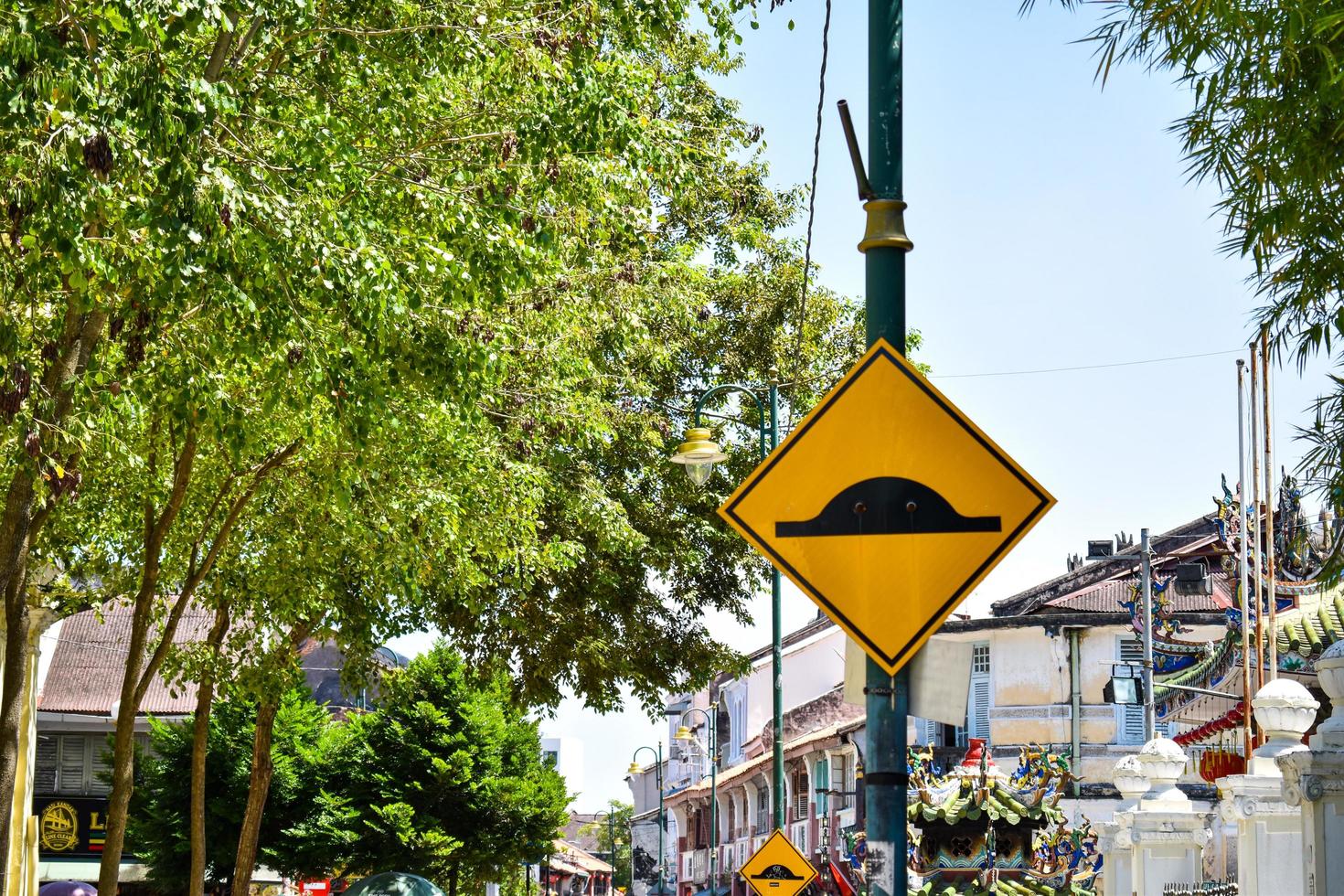 Stoßstange Straße Straße Zeichen foto