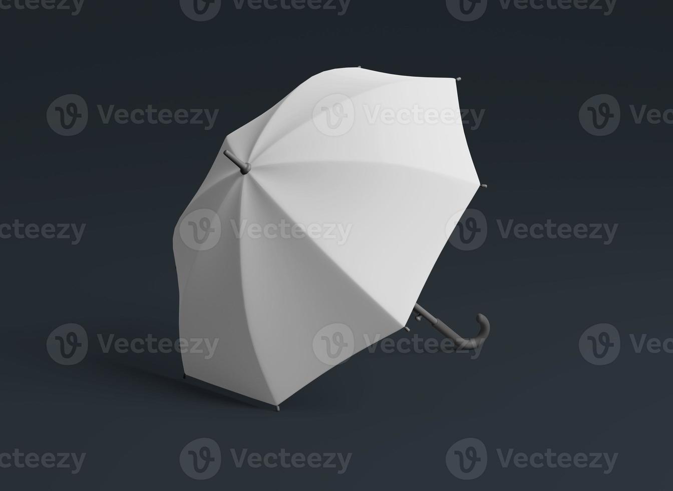Regenschirm Attrappe, Lehrmodell, Simulation Vorlage mit Kopieren Raum zum Ihre Logo oder Grafik Design foto