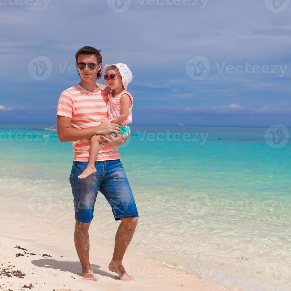 Vater und Tochter Sommer- Moment foto