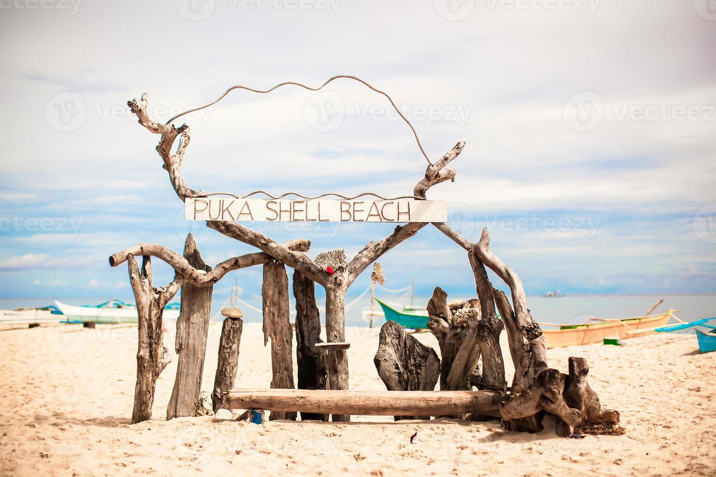 malerischen Strandblick foto