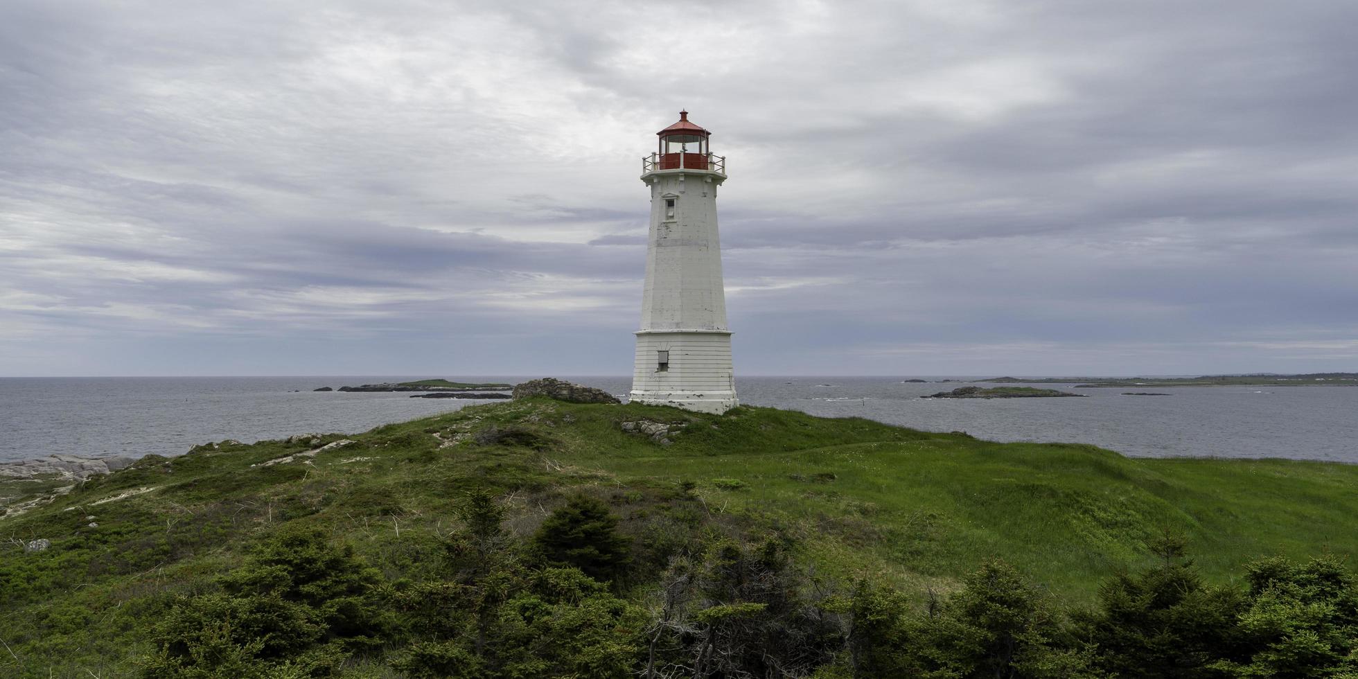 louisburg Leuchtturm im Kap Bretonisch, Nova schottland foto