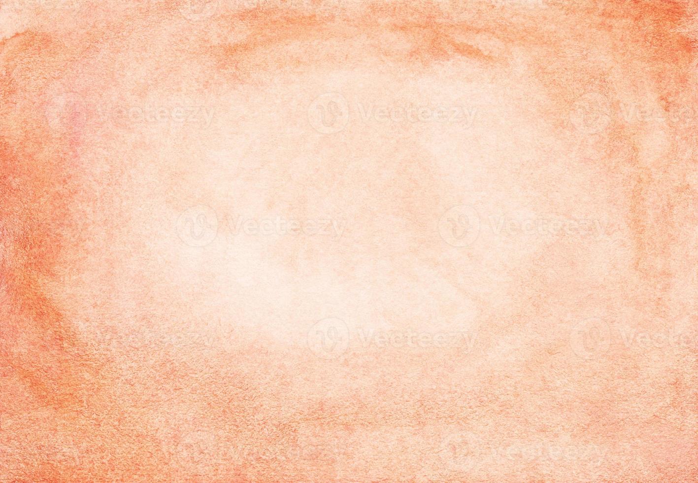 Aquarell Licht Orange Hintergrund mit Raum zum Text. Pastell- Pfirsich Farbe Hintergrund. foto