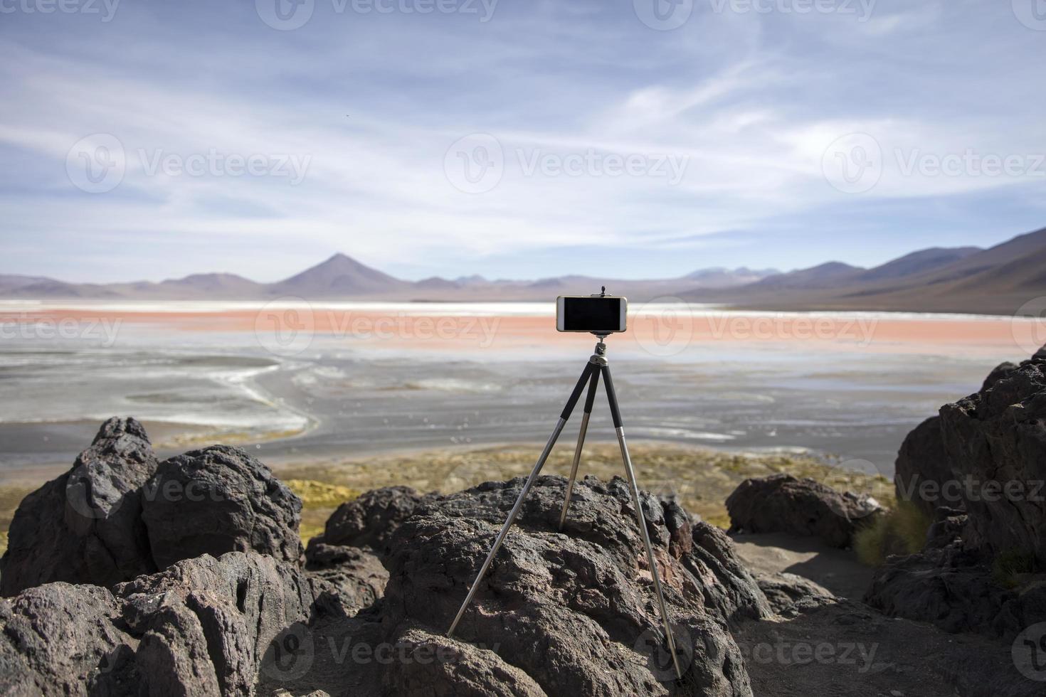 Laguna Colorado in Bolivien foto