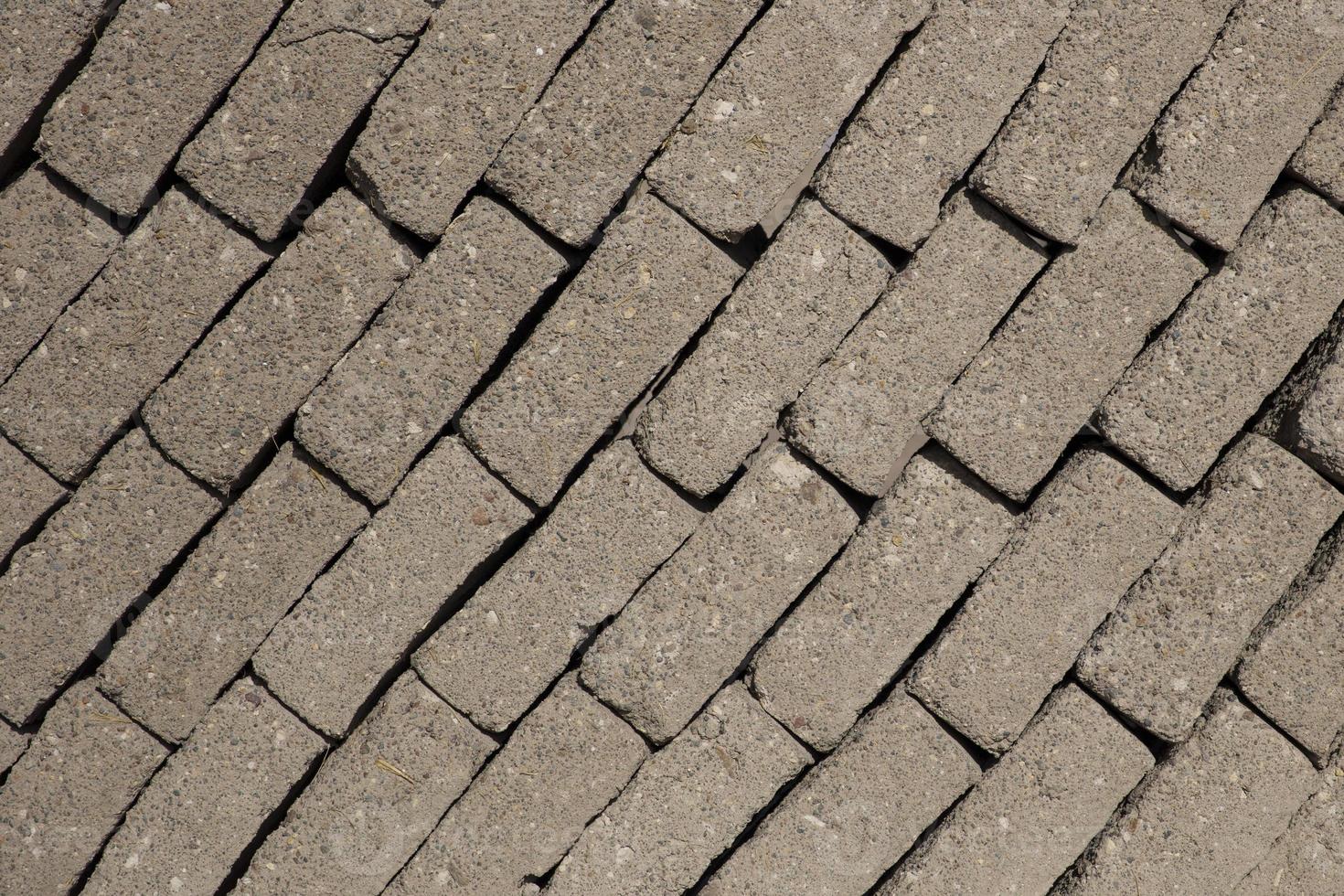 Detail der Mauer foto