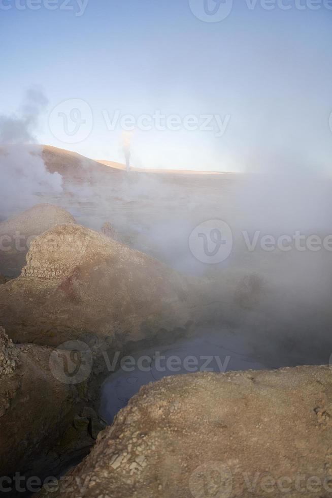 Geysire sol de manana in Bolivien foto