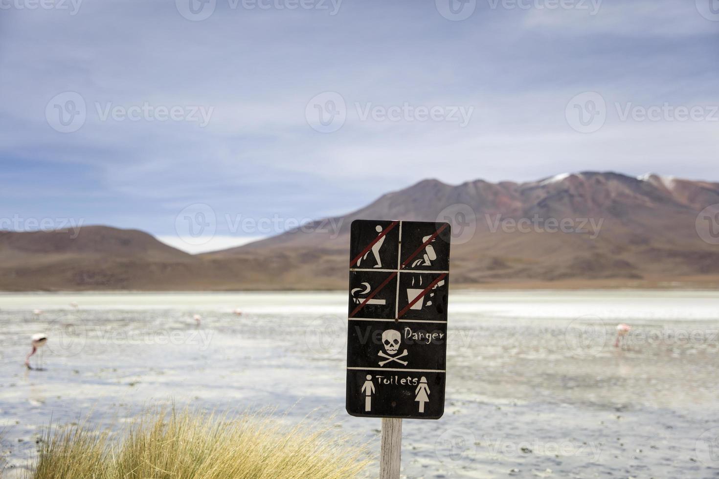 Laguna Hedionda in Bolivien foto