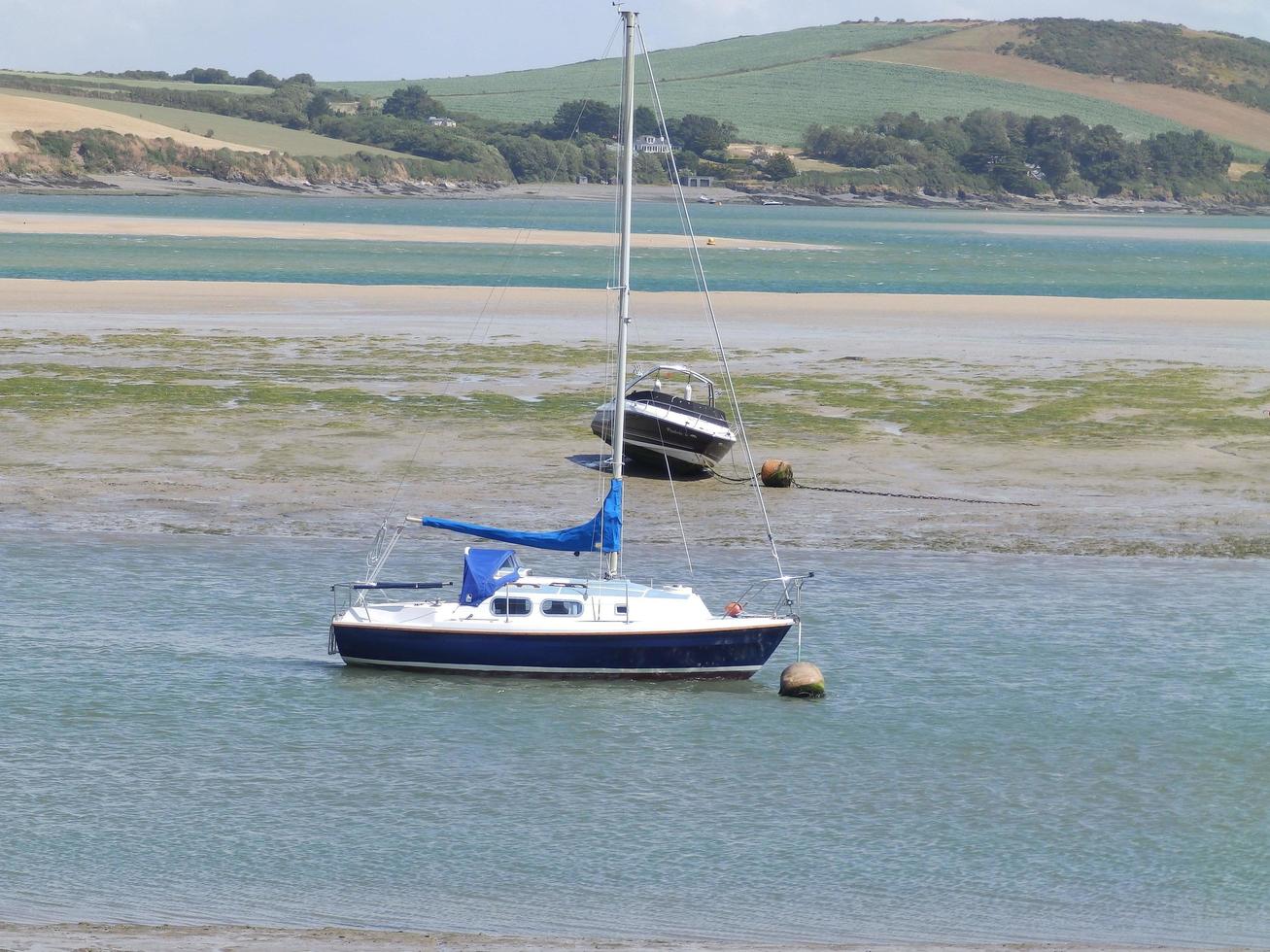 Boote bei Padstow, Großbritannien foto